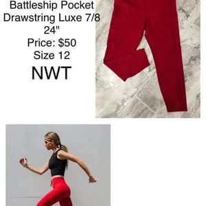 NWT Battleship Drawstring with Pockets